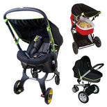 SnoozeShade Original (Newborn to approx 6m); Carrycot & pram sun shade and baby sleep aid; Better than a pram parasol; Doona compatible; Blocks 99% of UV