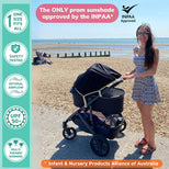 SnoozeShade Original (Newborn to approx 6m); Carrycot & pram sun shade and baby sleep aid; Better than a pram parasol; Doona compatible; Blocks 99% of UV