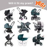 SnoozeShade Original (Newborn to approx 6m); Carrycot & pram sun shade and baby sleep aid; Better than a pram parasol; Doona compatible; Blocks 99% of UV