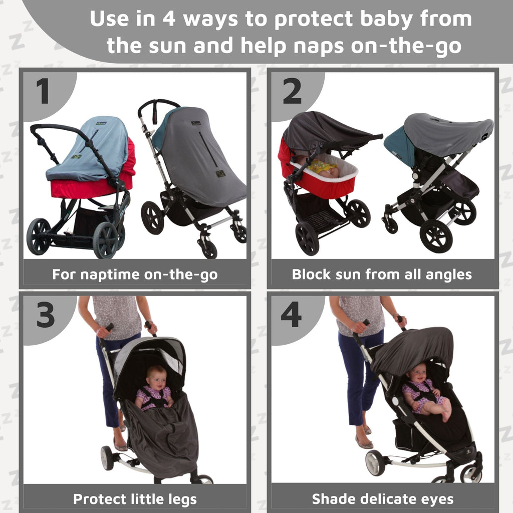 SnoozeShade Deluxe Infant Sun and Sleep Bundle (0-6m) | Blocks up to 97.5% of UV