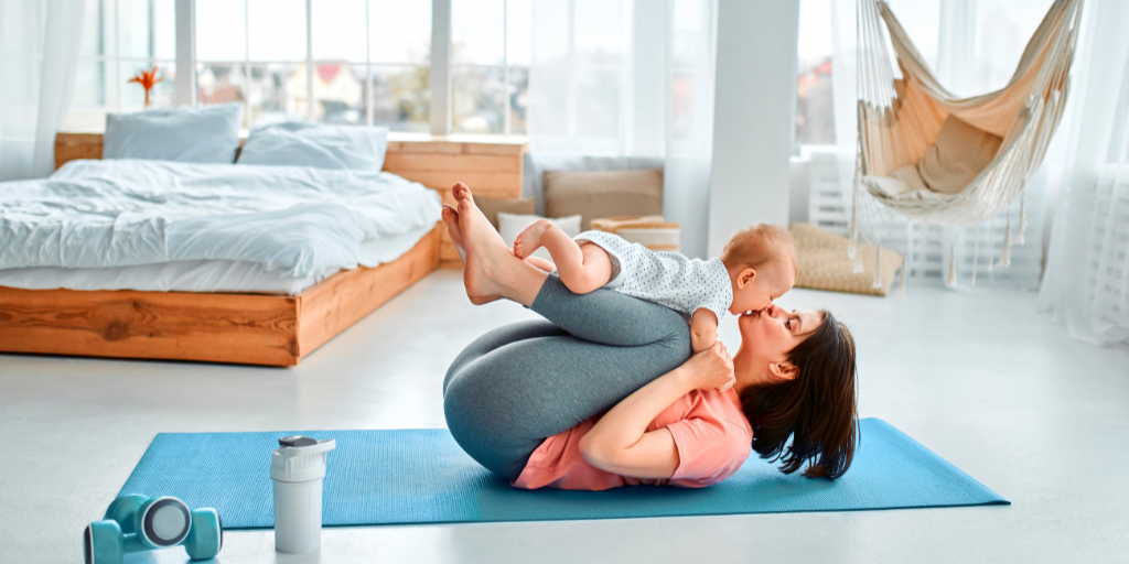safe exercises for new mums at home