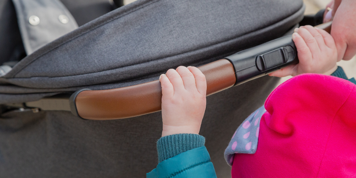 Baby in pushchair