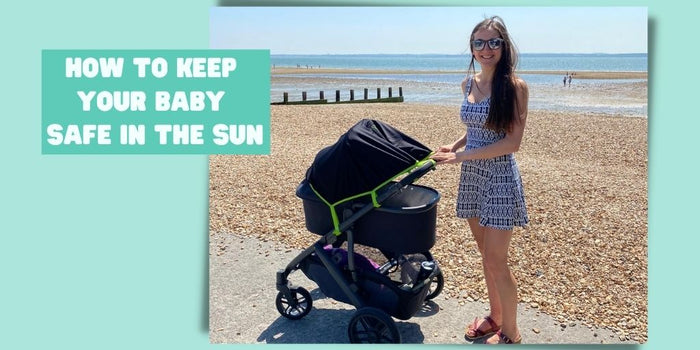 How do I protect my baby safely from the sun in the pram?