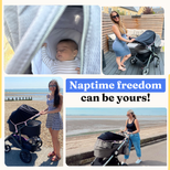 SnoozeShade Original (Newborn to approx 6m); Carrycot & pram sun shade and baby sleep aid; Better than a pram parasol; Doona compatible; Blocks 99% of UV