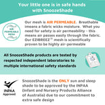 SnoozeShade for Travel Cots | Travel cot blackout canopy | Air-permeable mesh blocks 94% of light