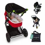 SnoozeShade Original (Newborn to approx 6m); Carrycot & pram sun shade and baby sleep aid; Better than a pram parasol; Doona compatible; Blocks 99% of UV