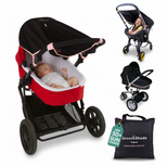 SnoozeShade Original (Newborn to approx 6m); Carrycot & pram sun shade and baby sleep aid; Better than a pram parasol; Doona compatible; Blocks 99% of UV