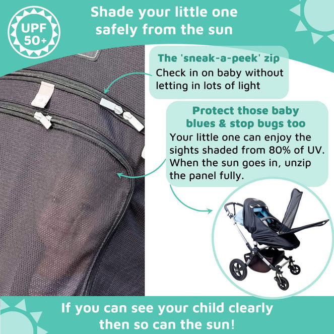 snoozeshade plus extra help baby sleep on holiday