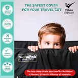 SnoozeShade for Travel Cots | Travel cot blackout canopy | Air-permeable mesh blocks 94% of light