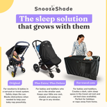 SnoozeShade for Travel Cots | Travel cot blackout canopy | Air-permeable mesh blocks 94% of light