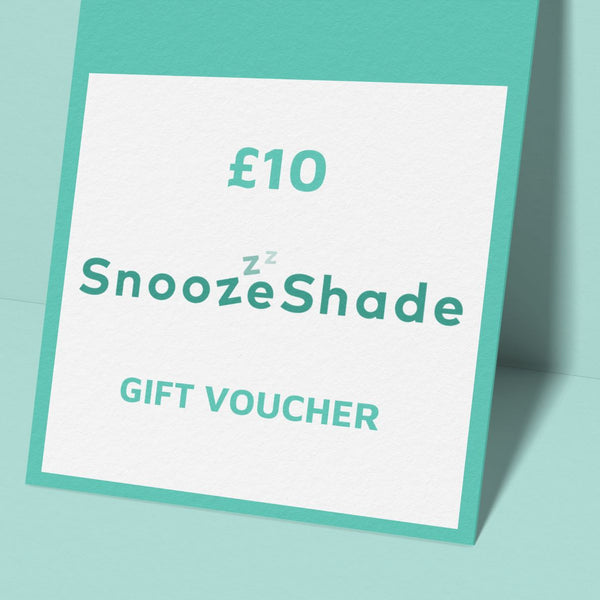 SnoozeShade Gift Cards | Available in £10, £20 or £50 denominations
