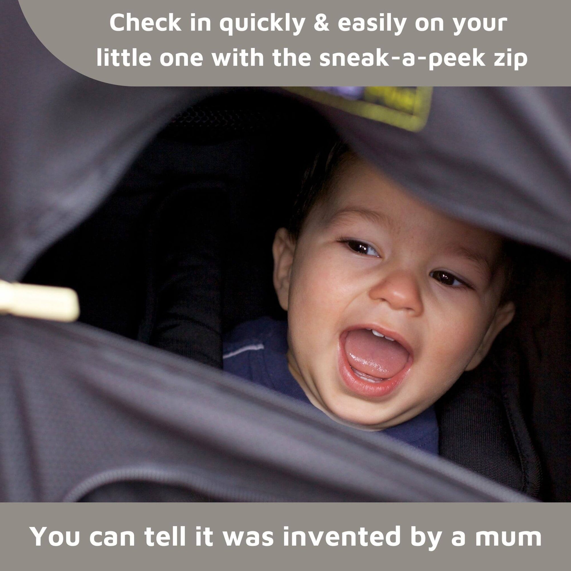 SnoozeShade Plus (6m+) | Universal-fit pushchair/buggy sun and sleep shade