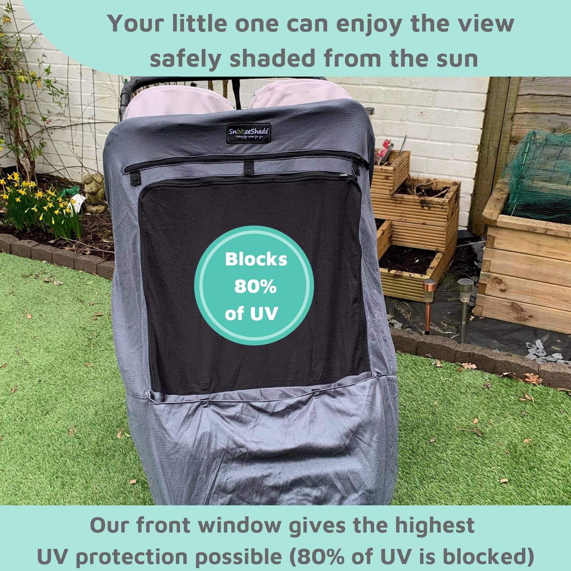 Diy stroller top sun shade