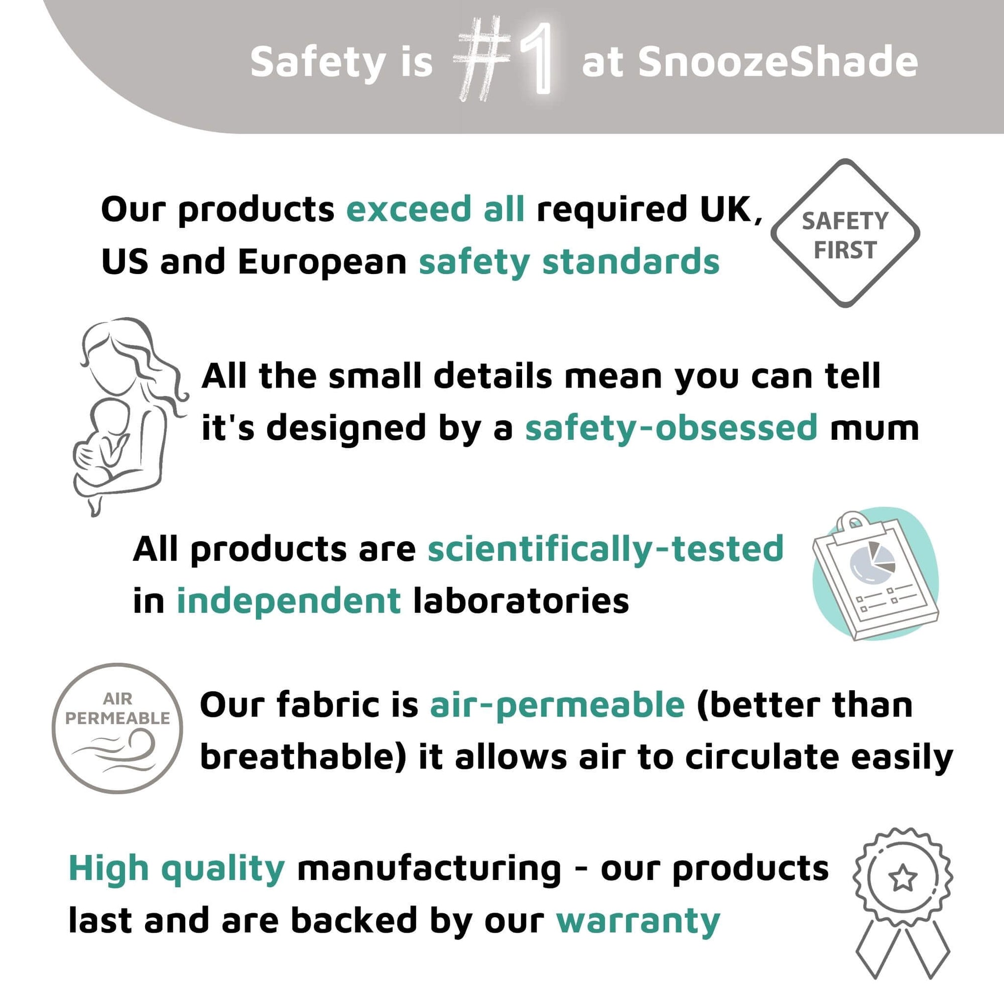 SnoozeShade Plus (6m+) | Universal-fit pushchair/buggy sun and sleep shade