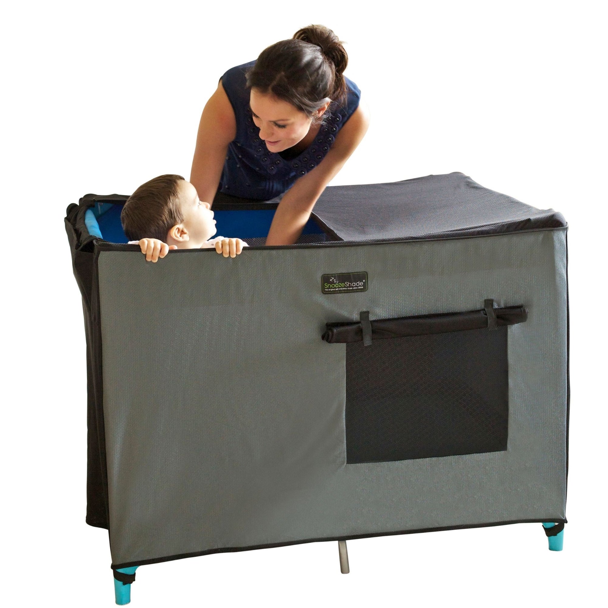 SnoozeShade for Travel Cots, Air-permeable blackout canopy